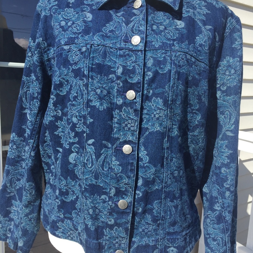 Chico’s Cotton Jacket. size 2 - Picture 6 of 9